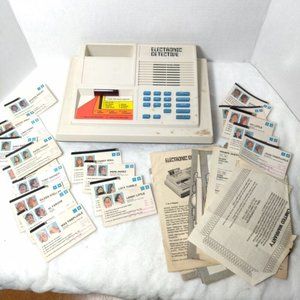 Ideal Electronic Detective Game Vintage 1979 Complete 20 Cards parts